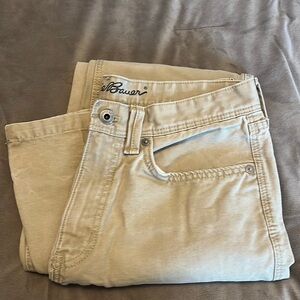 Eddie Bauer Tan Denim Khakis 30x32